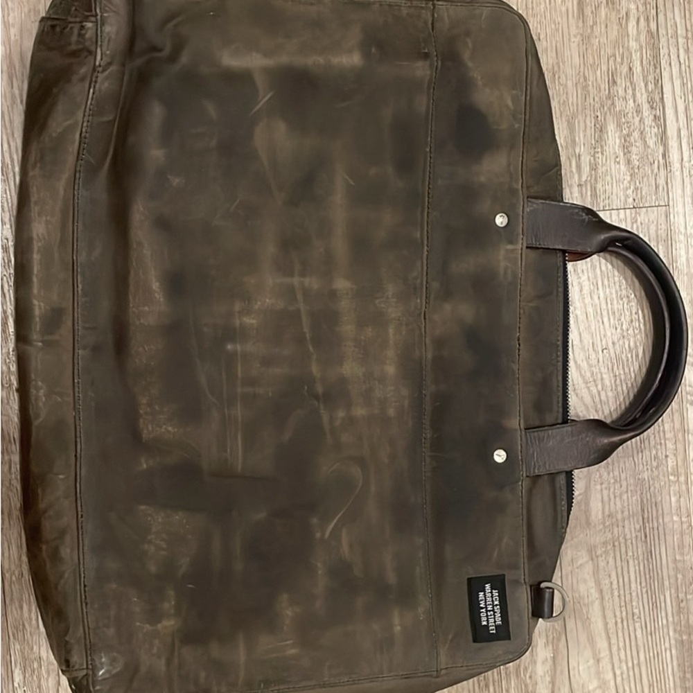 Jack Spade Dark Brown Leather Briefcase
